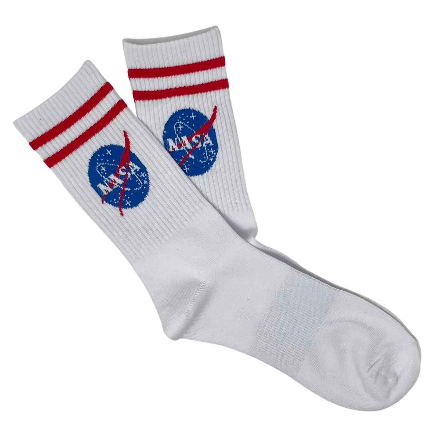 Calcetines Rayados Nasa Blancos