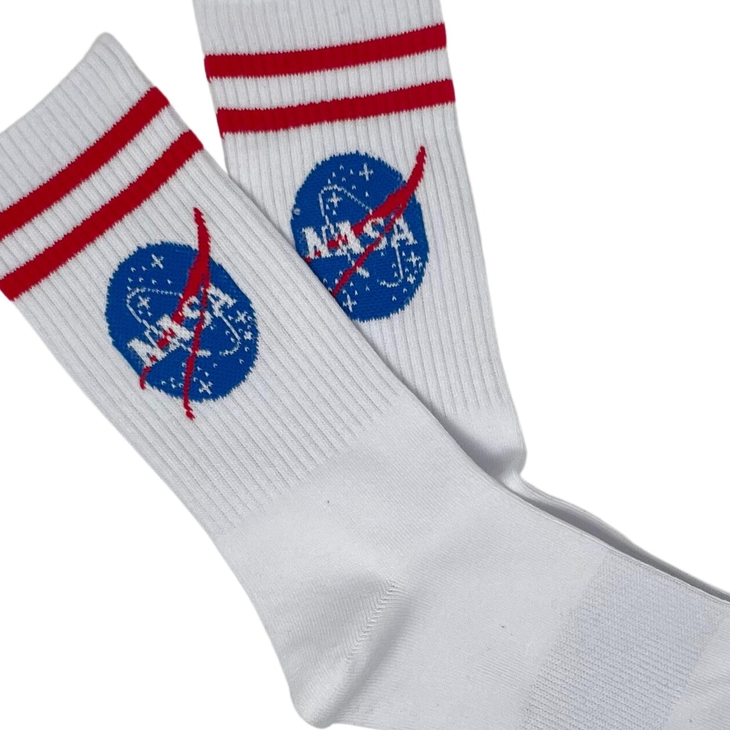 Calcetines Rayados Nasa Blancos