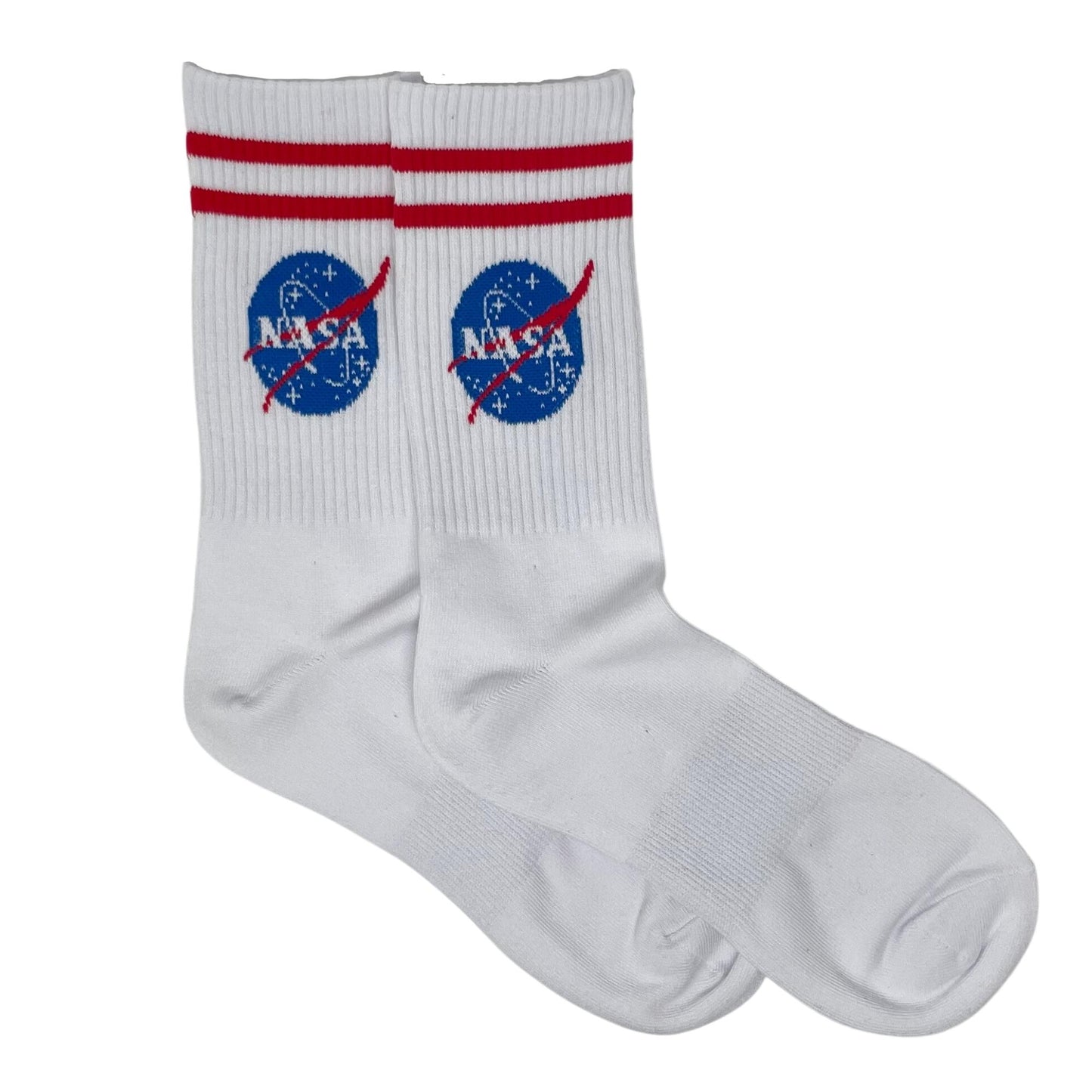 Calcetines Rayados Nasa Blancos