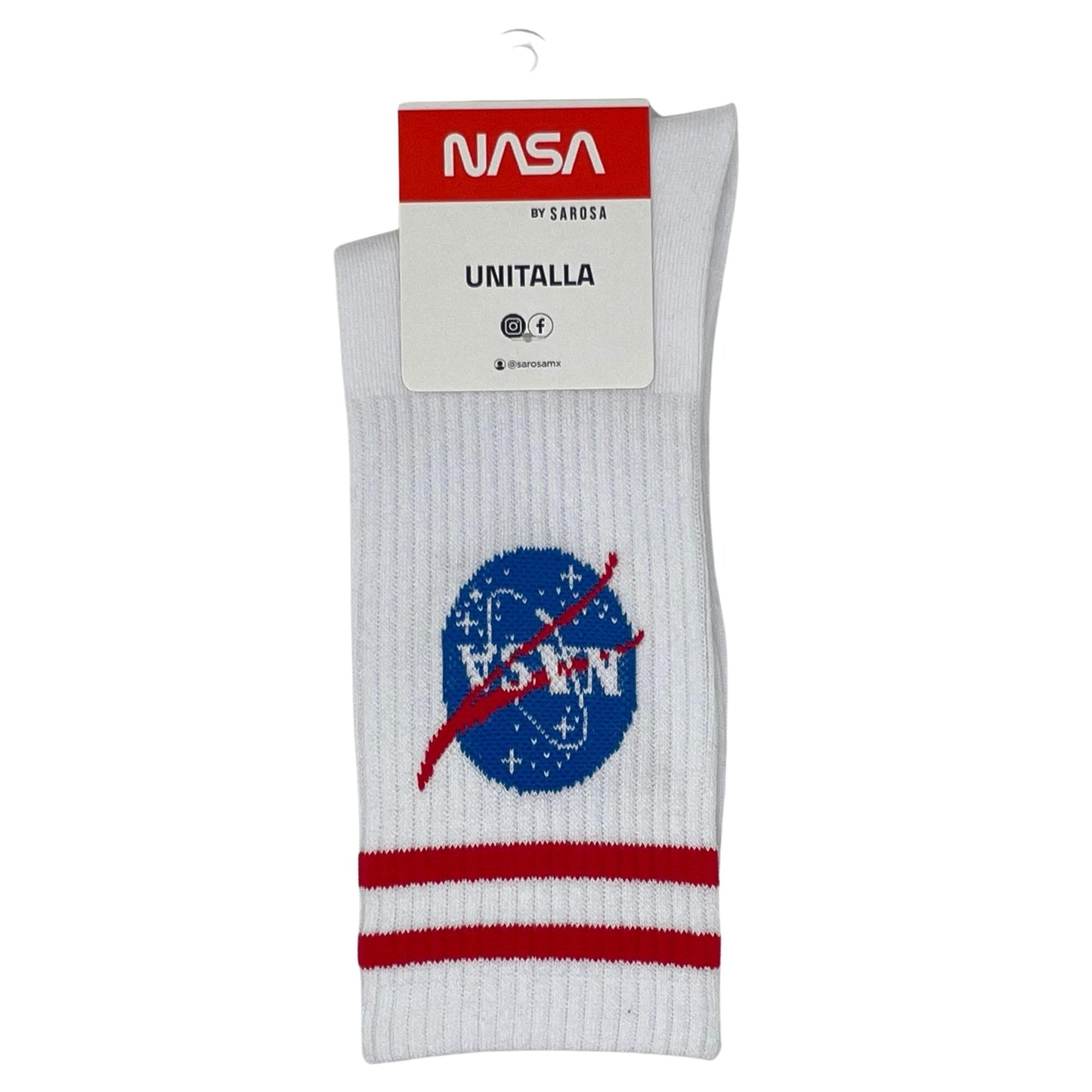 Calcetines Rayados Nasa Blancos