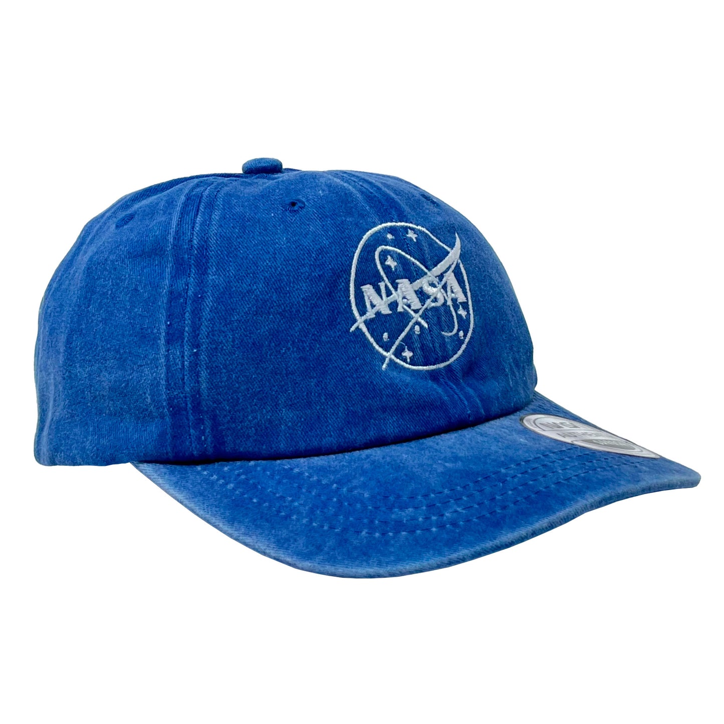 Gorra Nasa Azul Deslavado con Bordado