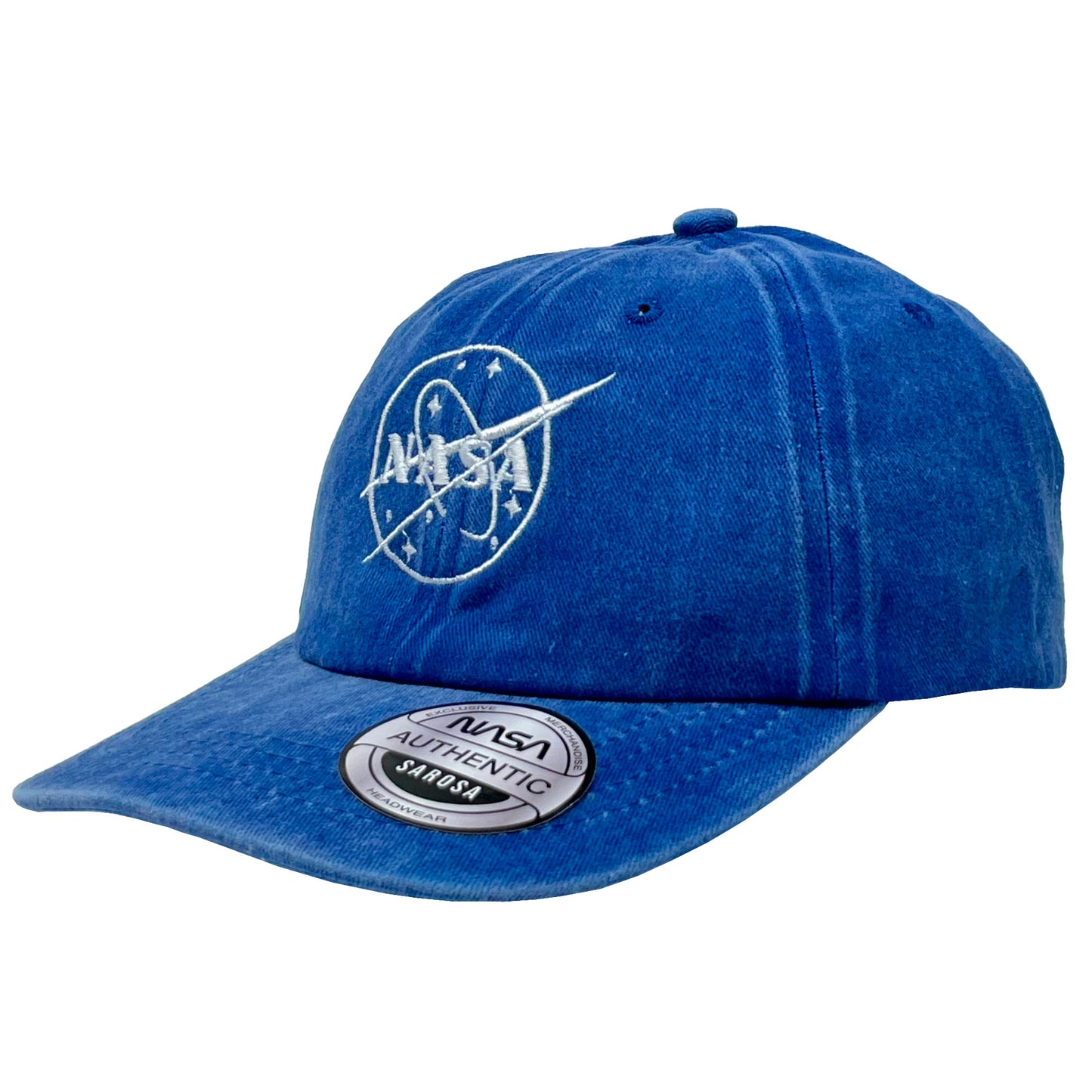 Gorra Nasa Azul Deslavado con Bordado