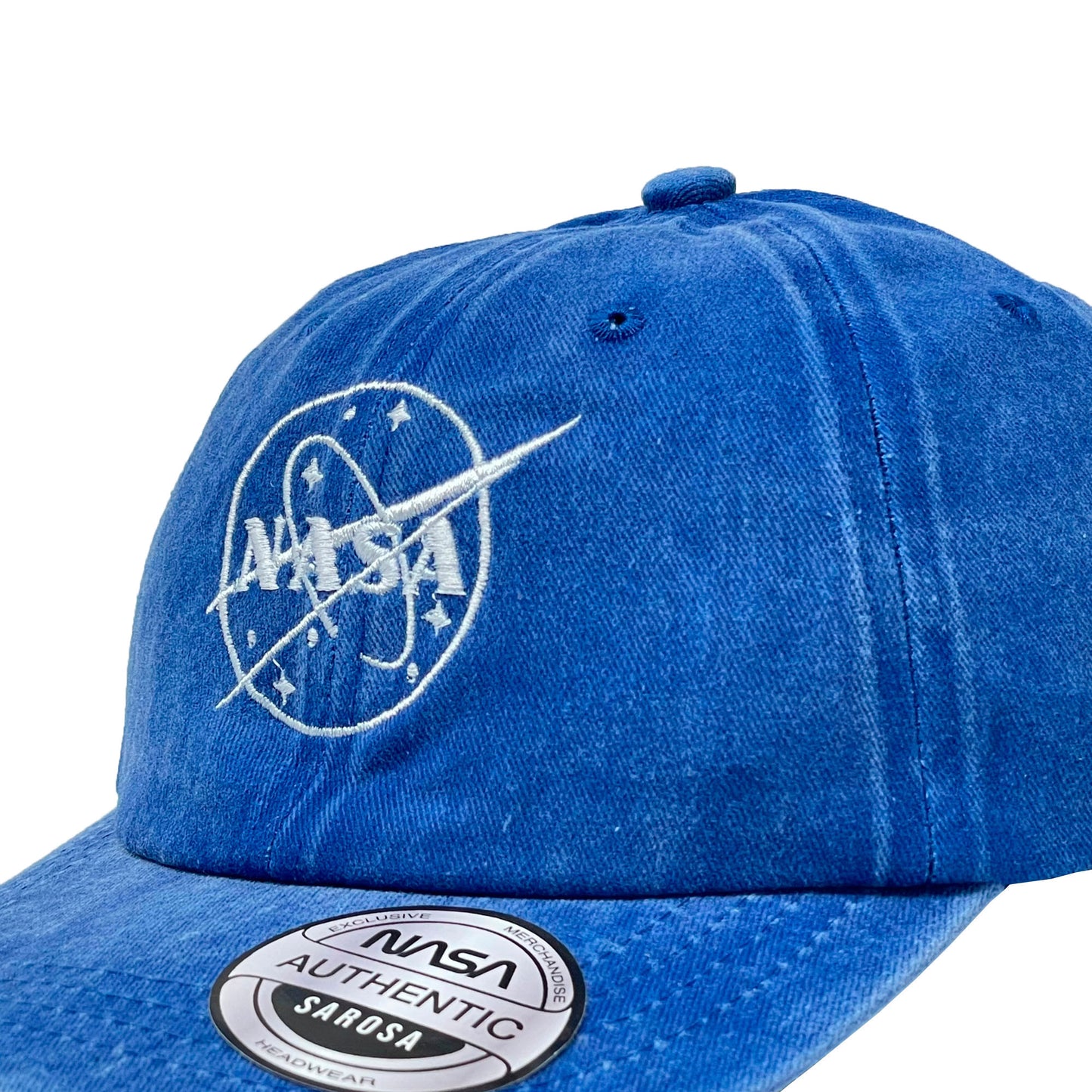 Gorra Nasa Azul Deslavado con Bordado
