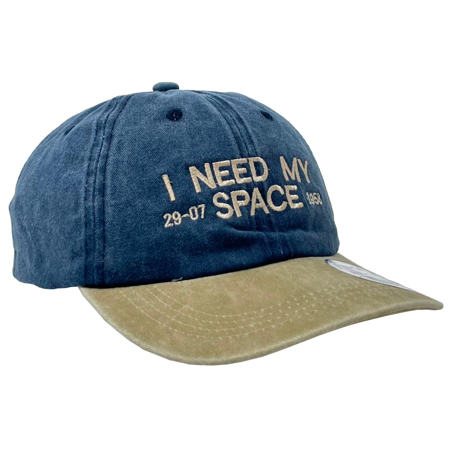 Gorra Nasa Azul/Beige Con Bordado