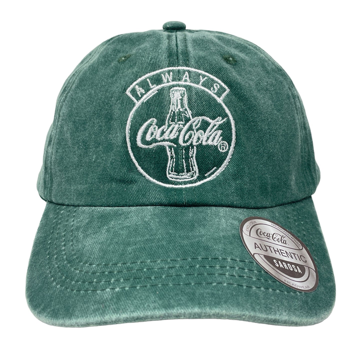 Gorra Coca Cola Bordado Verde Botella