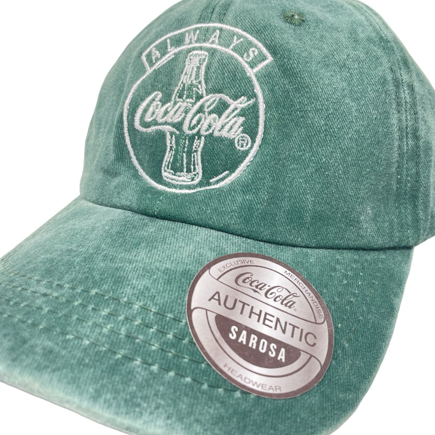 Gorra Coca Cola Bordado Verde Botella