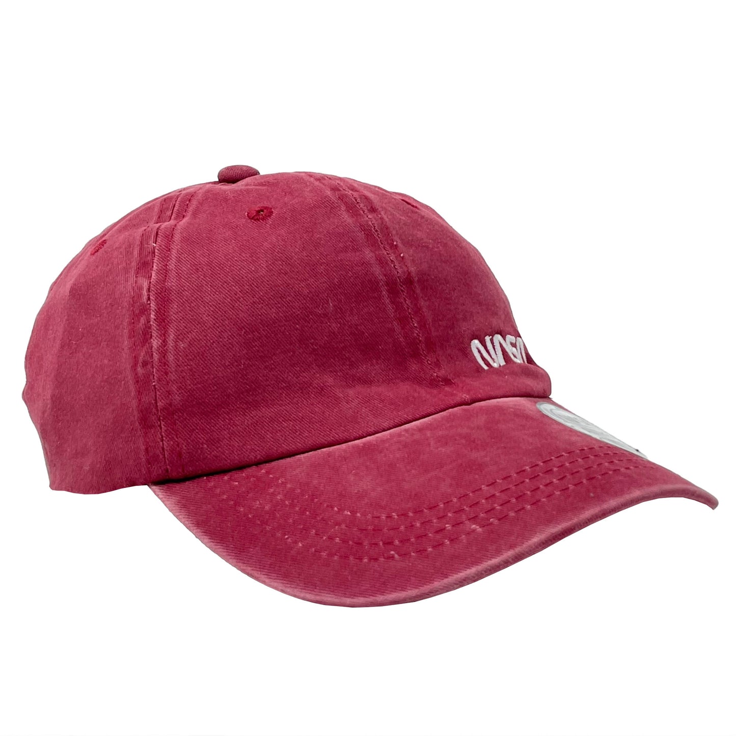 Gorra Nasa Deslavada Vino Con Bordado