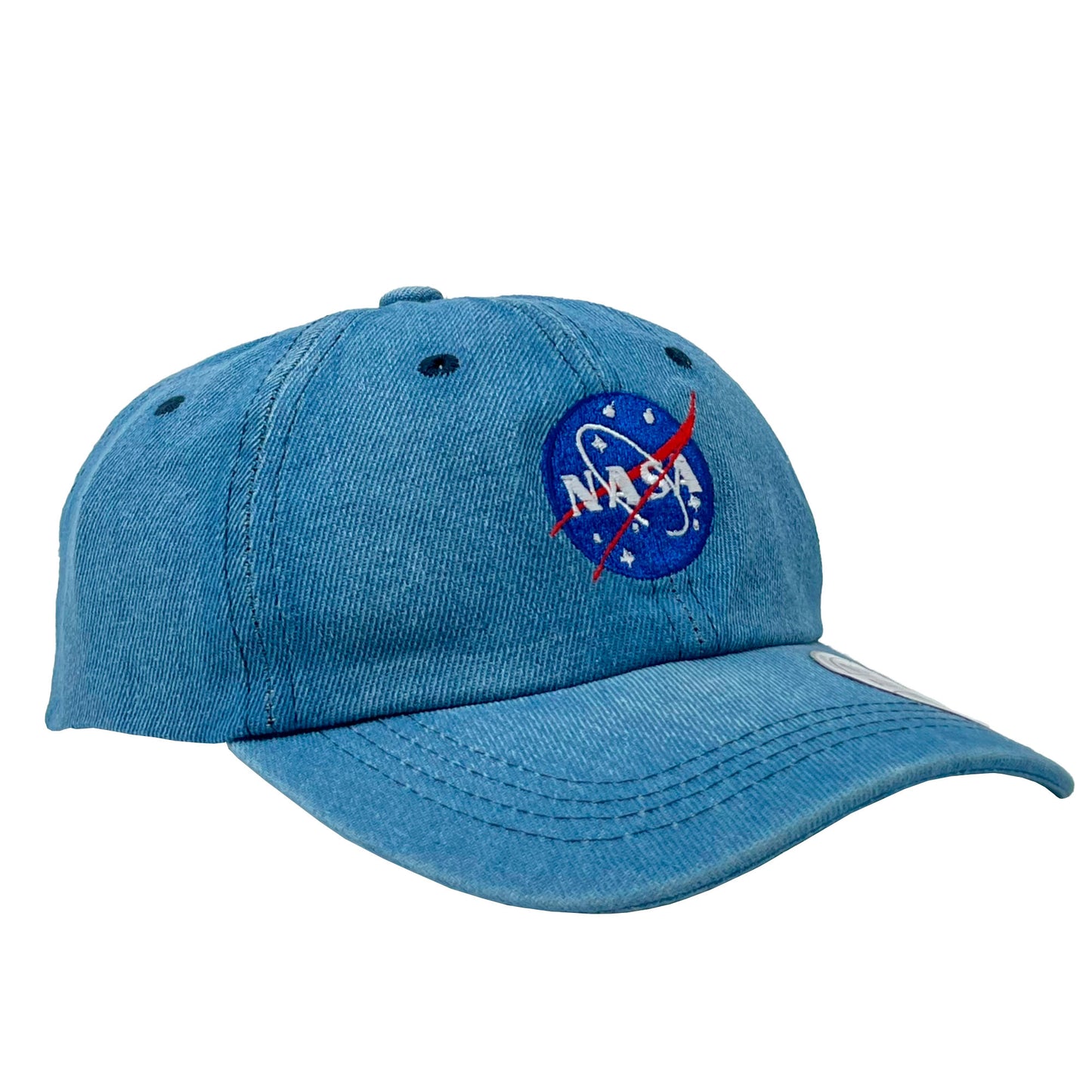 Gorra Nasa Mezclilla Azul Con Bordado