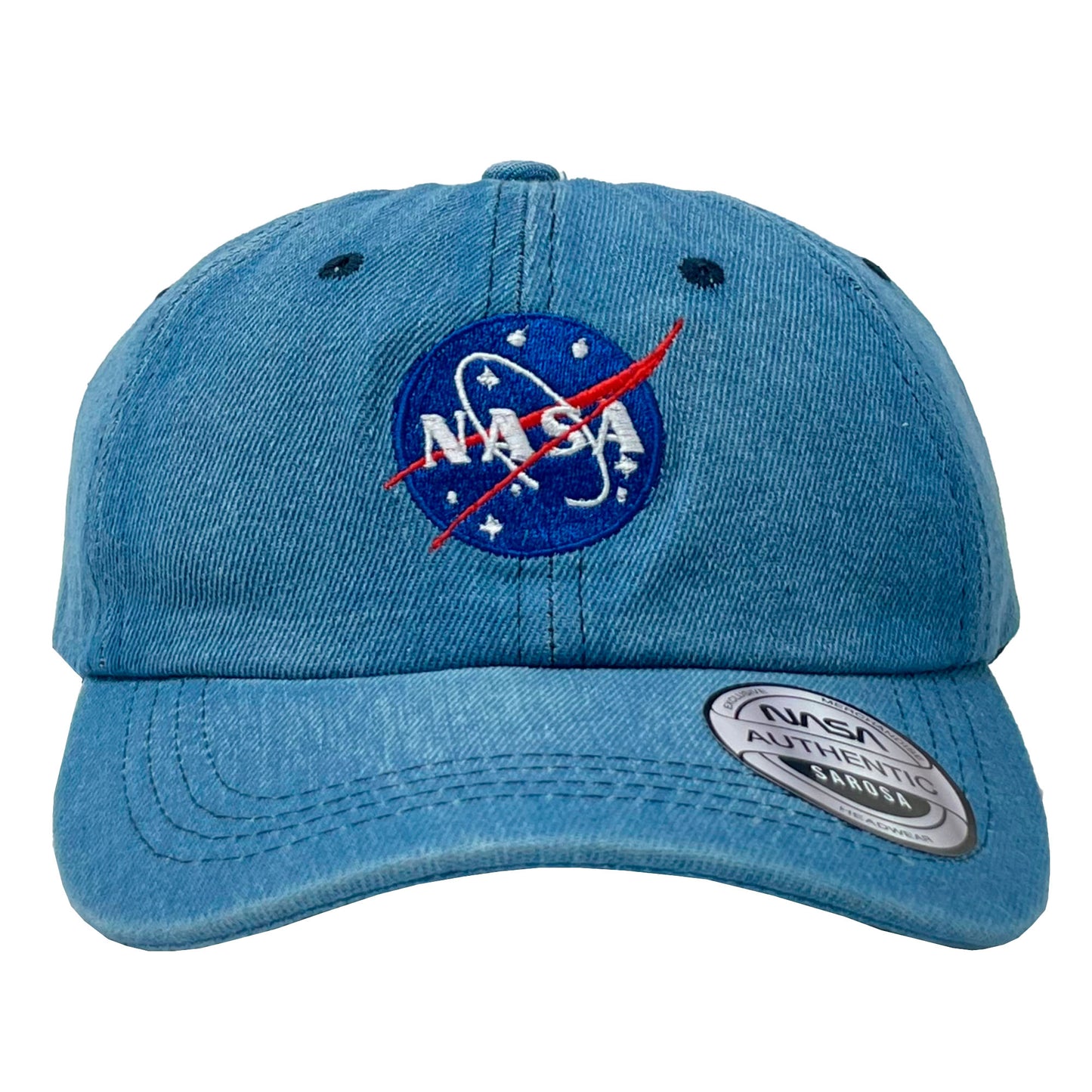 Gorra Nasa Mezclilla Azul Con Bordado