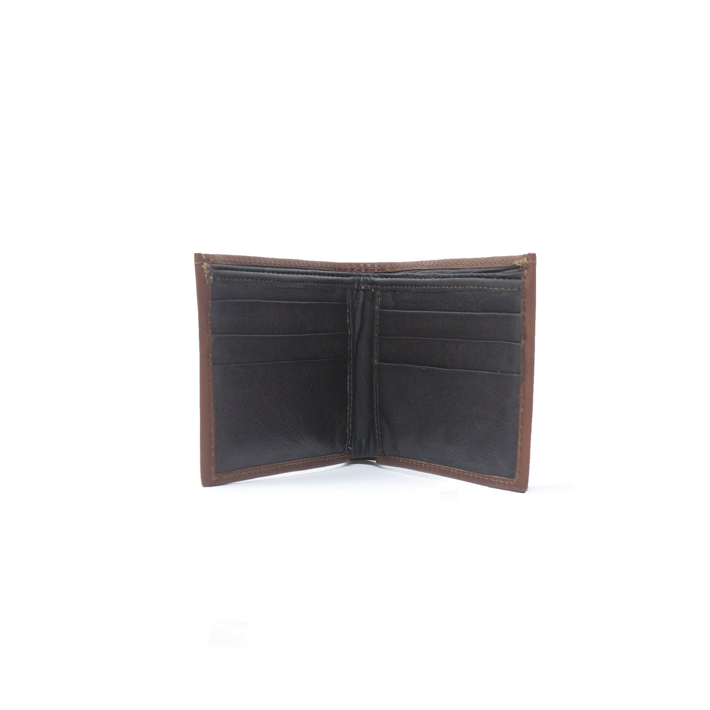Cartera Café Rolling Stone de Cuero
