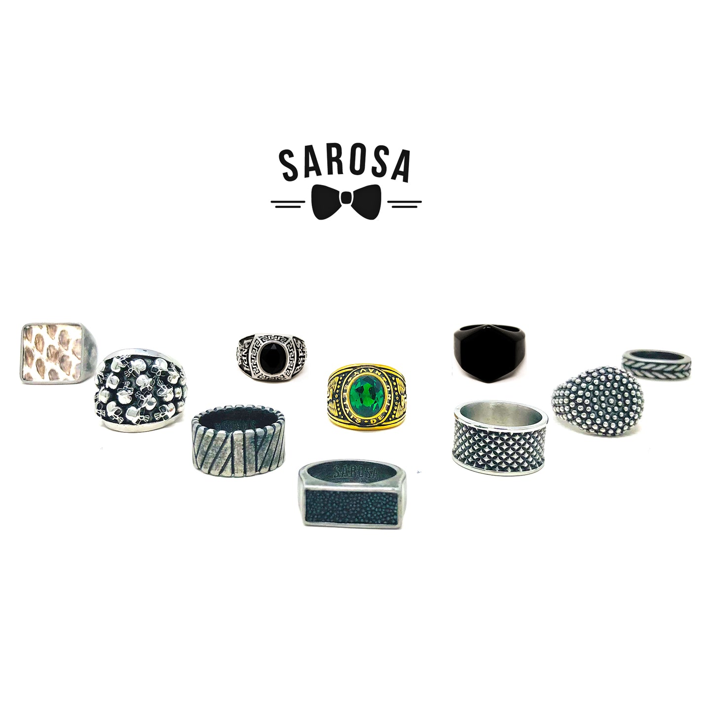 Anillo S. Lux Black Out Acero Inoxidable Caballero