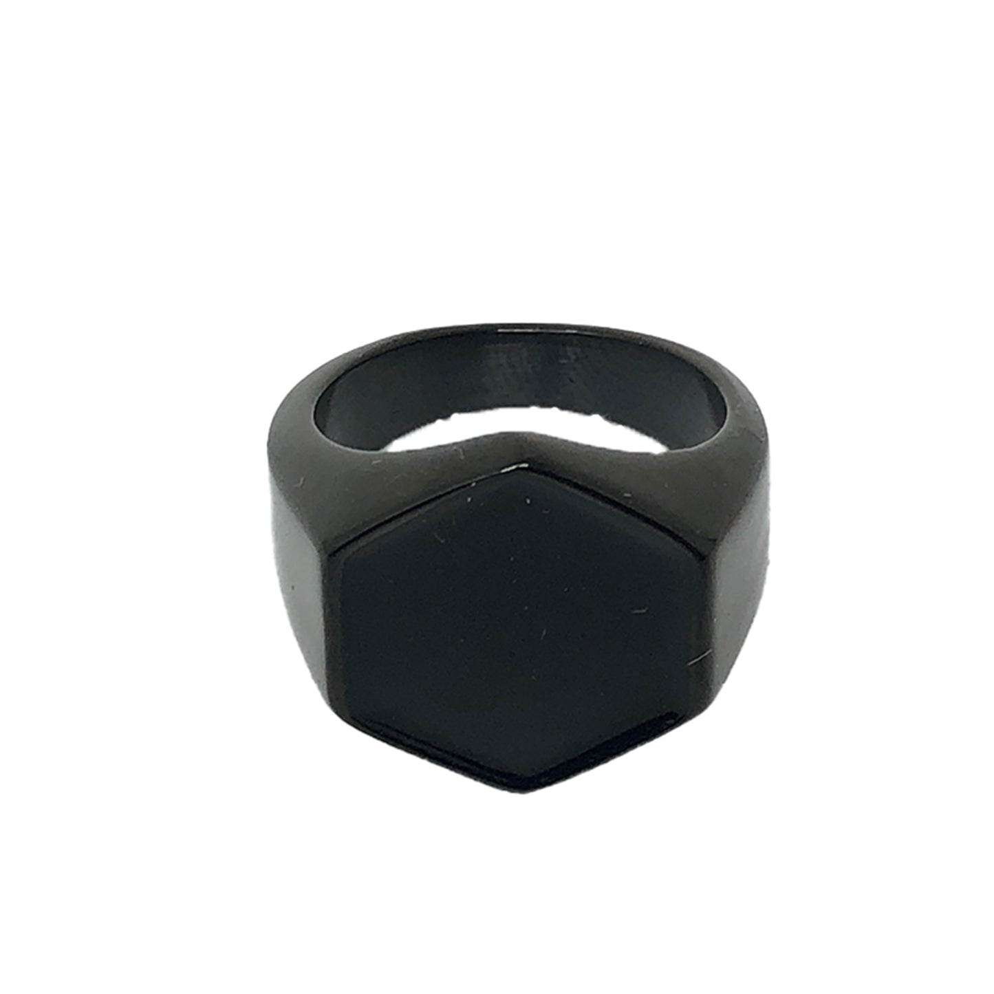Anillo S. Lux Black Out Acero Inoxidable Caballero