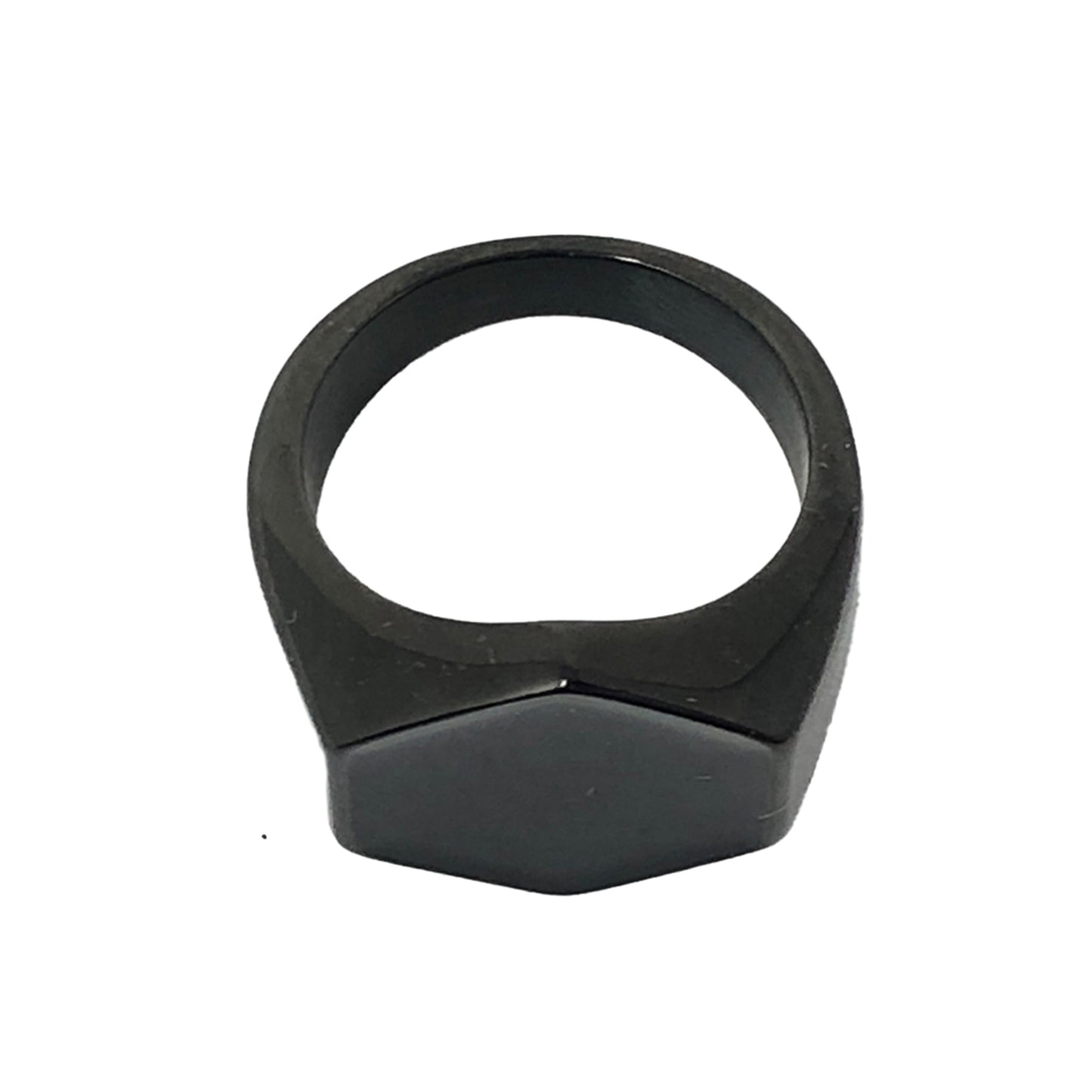 Anillo S. Lux Black Out Acero Inoxidable Caballero