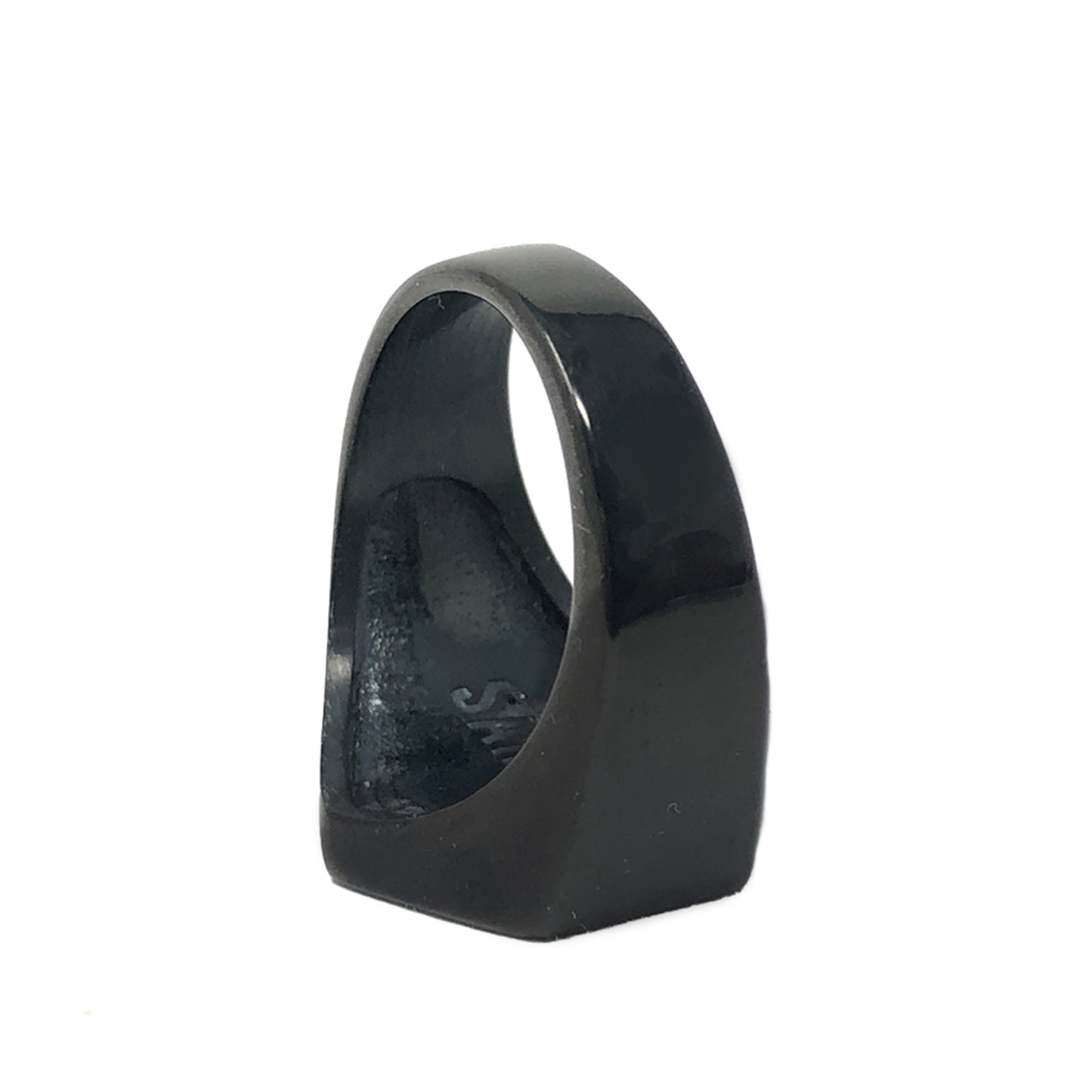 Anillo S. Lux Black Out Acero Inoxidable Caballero