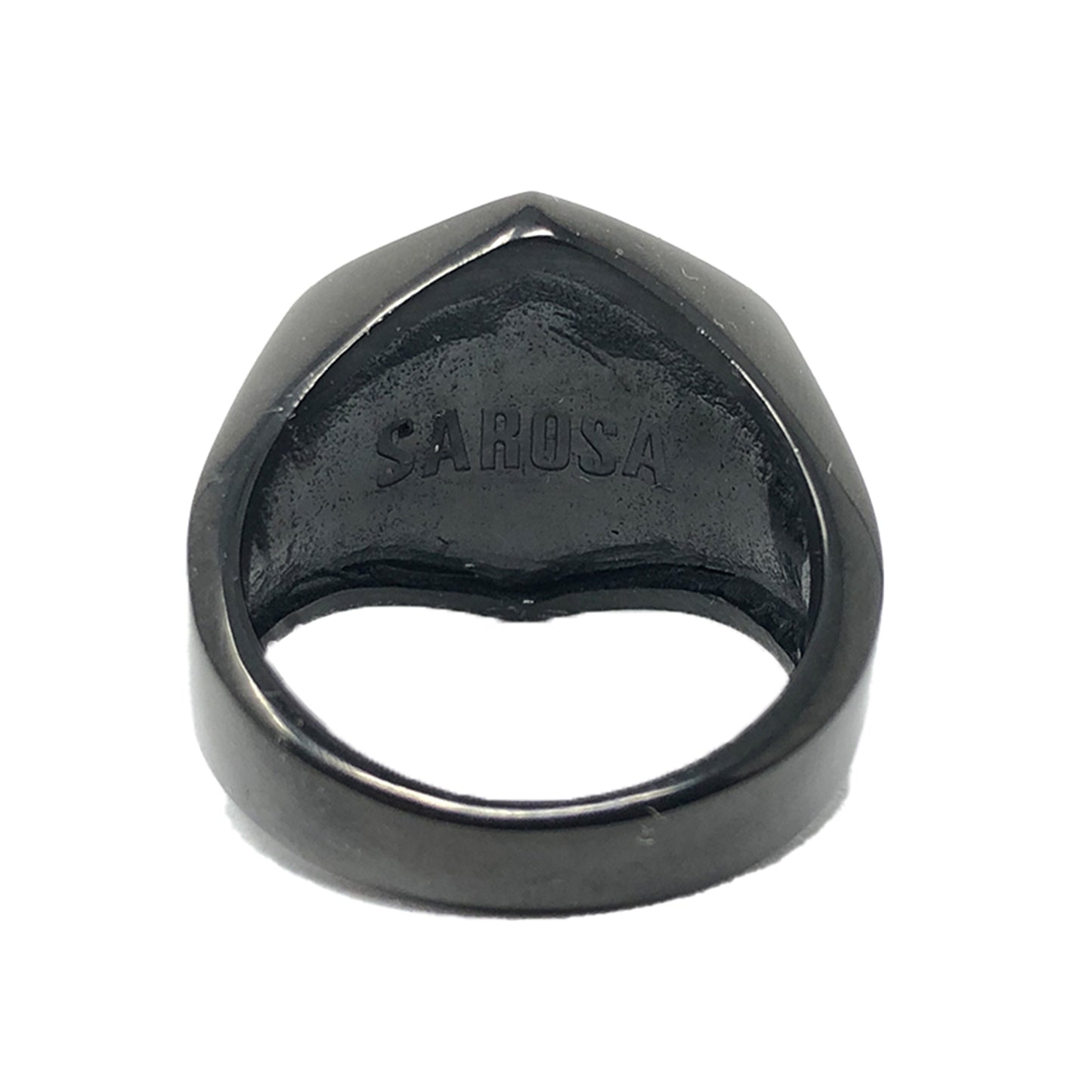 Anillo S. Lux Black Out Acero Inoxidable Caballero