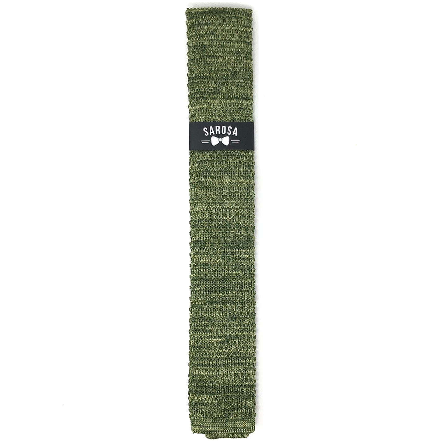 Corbata Tejida Verde Olivo