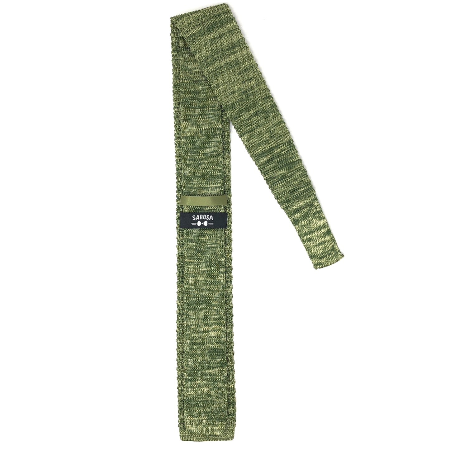 Corbata Tejida Verde Olivo