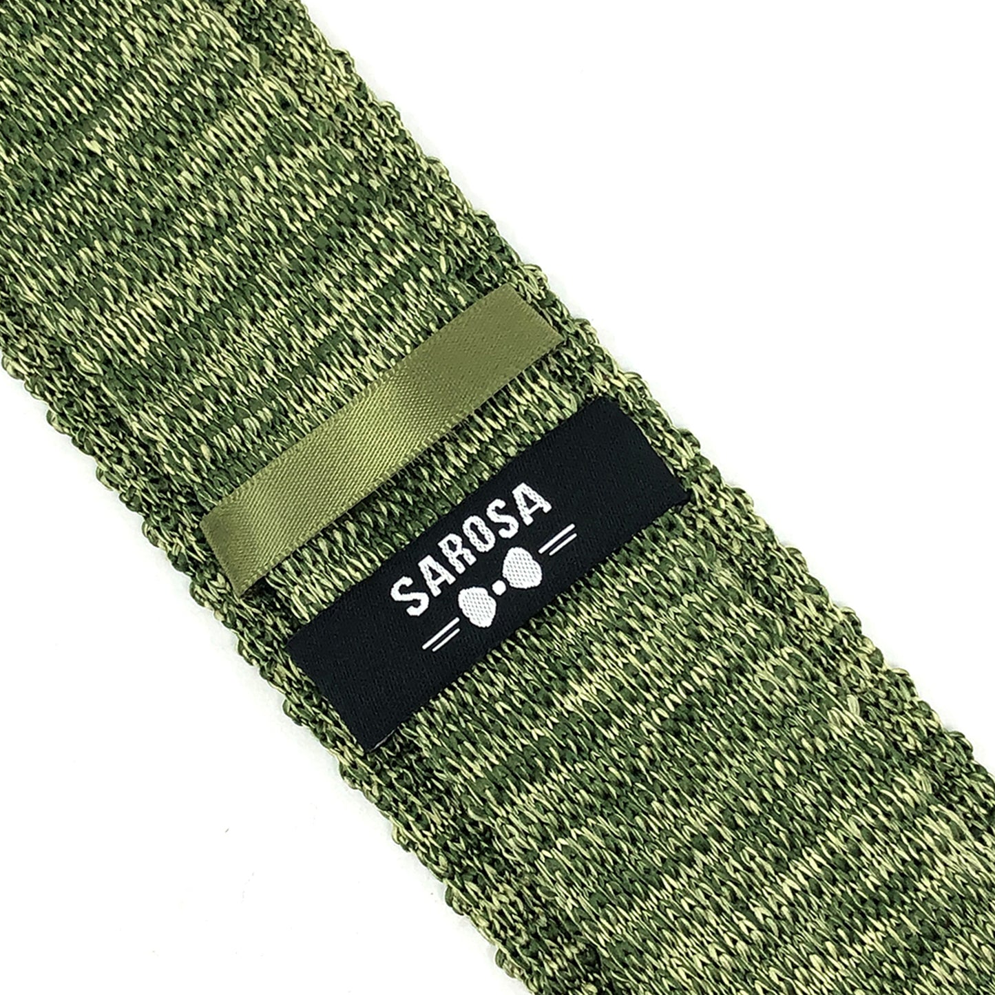 Corbata Tejida Verde Olivo