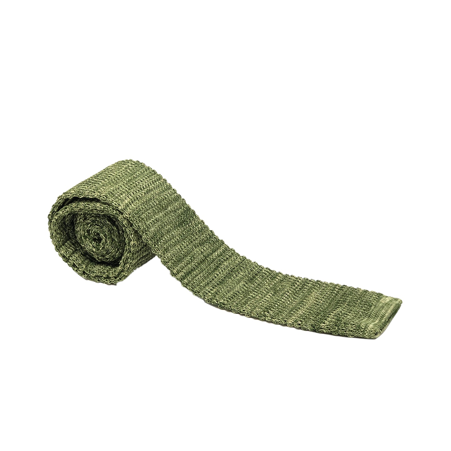 Corbata Tejida Verde Olivo