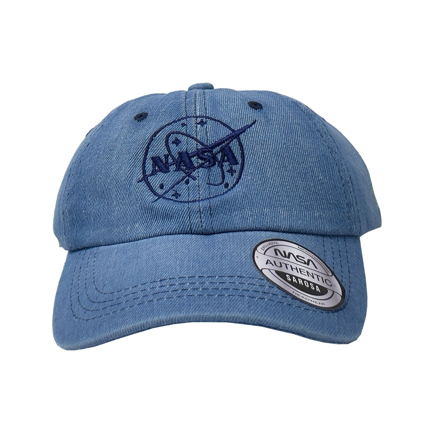 Gorra Nasa Mezclila Azul Bordado