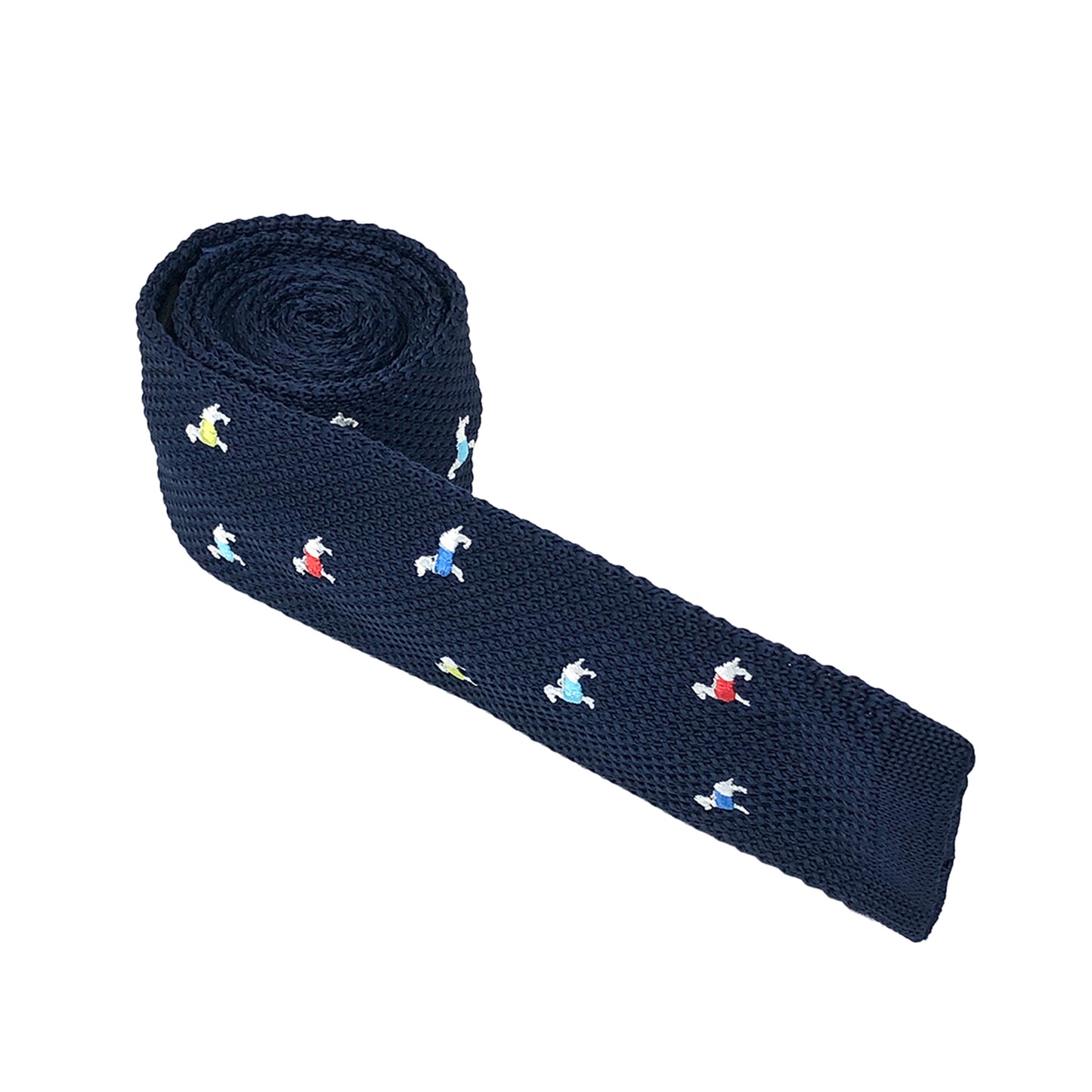 Corbata Azul Marino con Bordado Puppies